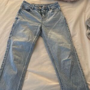 american eagle light washed jeans size 00